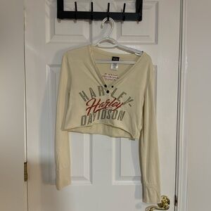 Harley Davidson Medium Double Button Long Sleeve